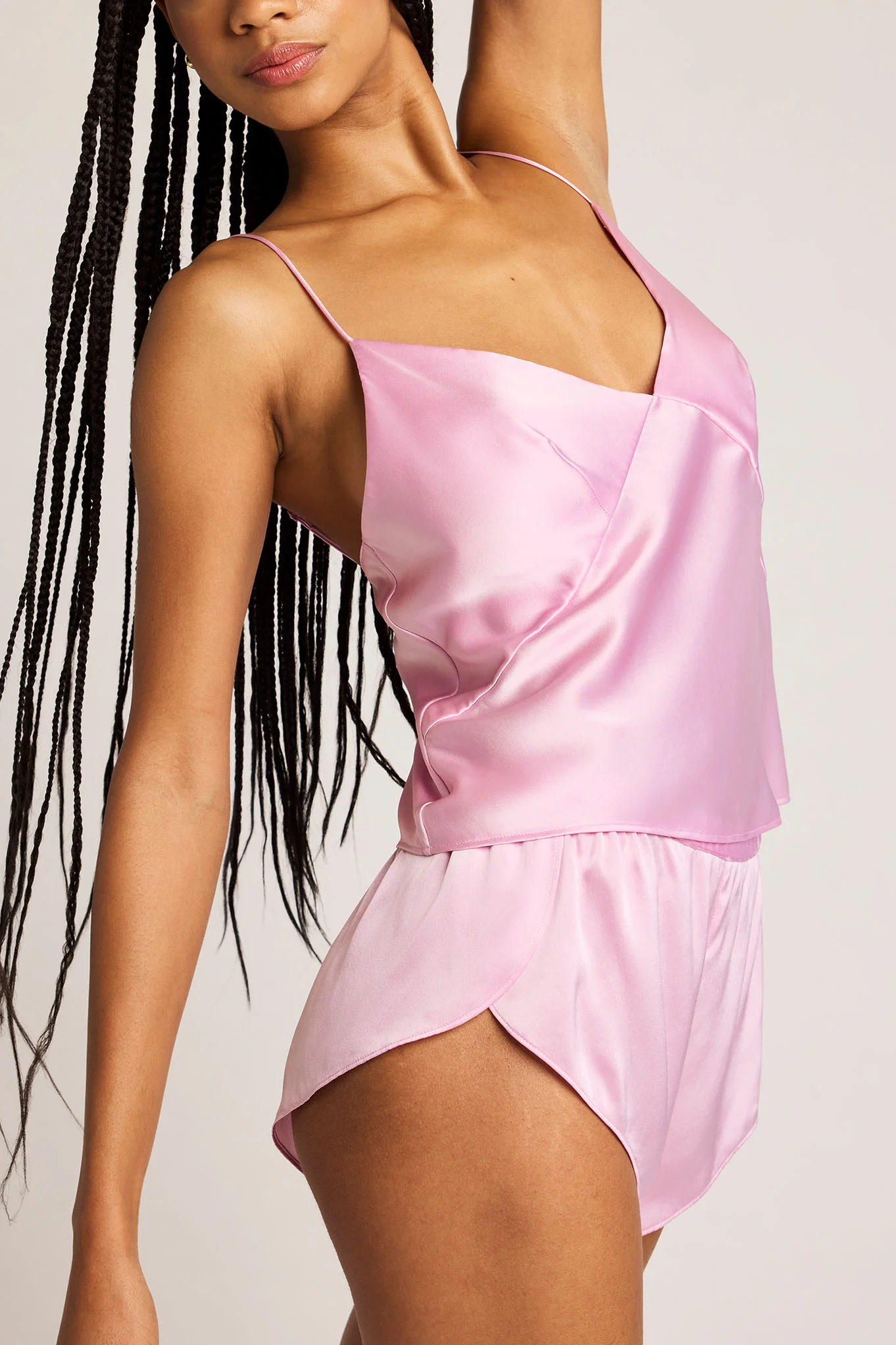 Eclipse Washable Silk Mini Short in Babe - Image 2