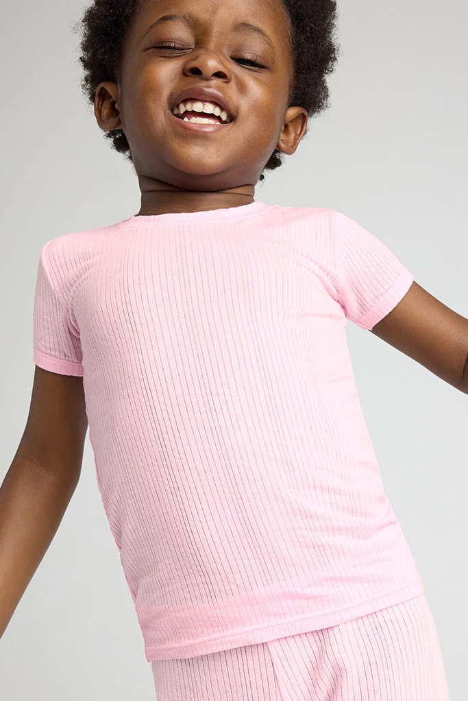 My Mini Tee + Short Set in Babe - Image 5