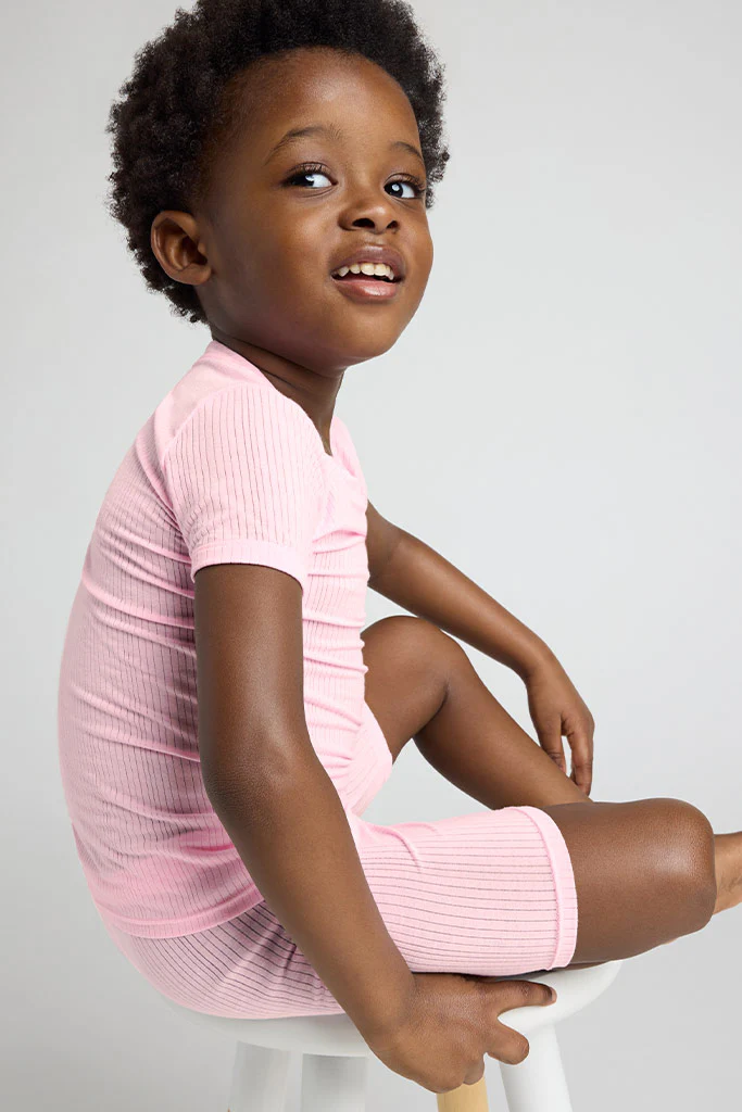 My Mini Tee + Short Set in Babe - Image 6