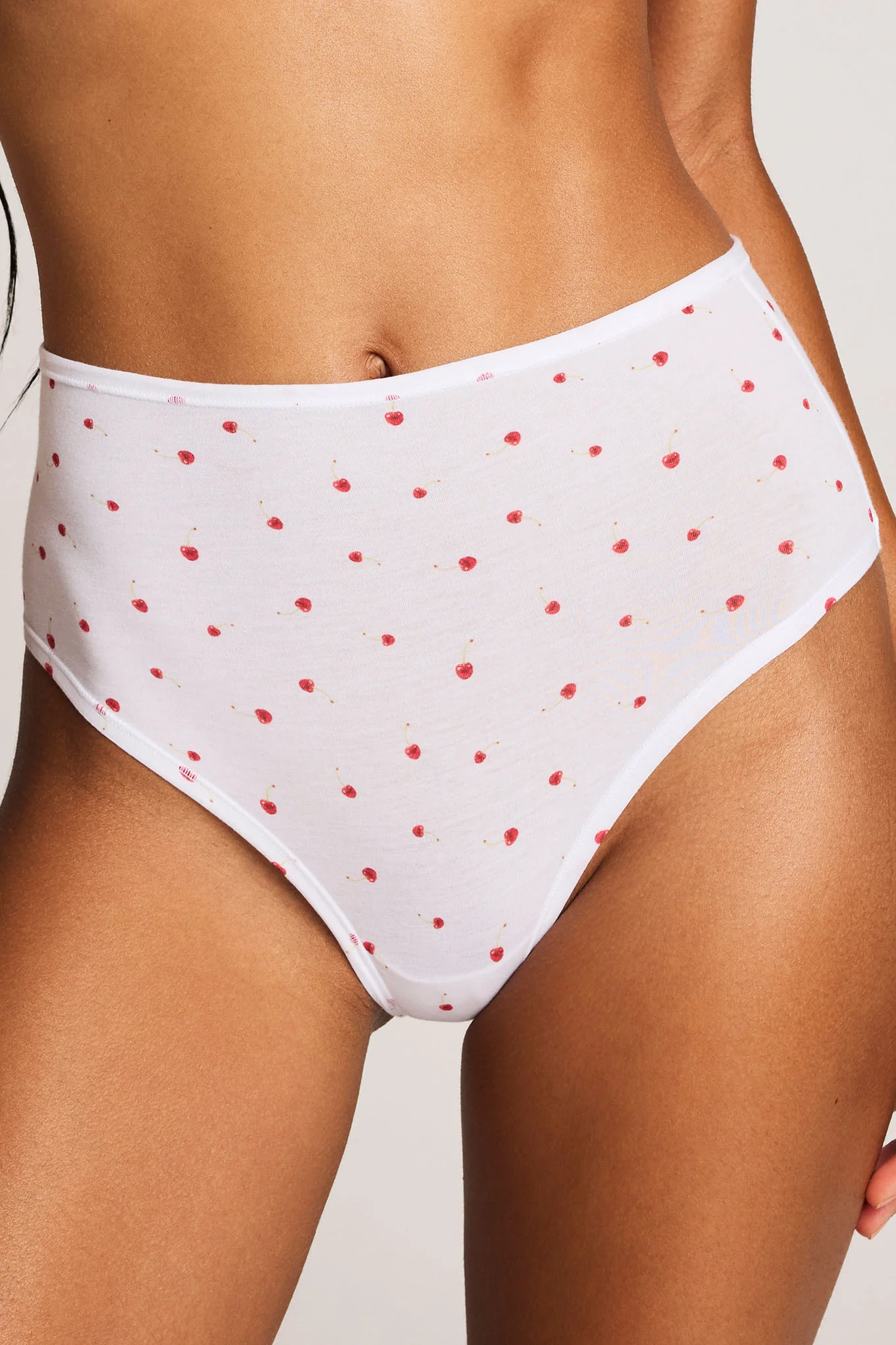 Cloud Cotton High Brief in Black Cherry (Pack) - Image 2