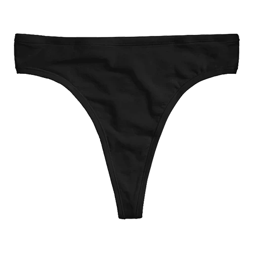 Cloud Cotton Thong in Black (Pack) - Image 8