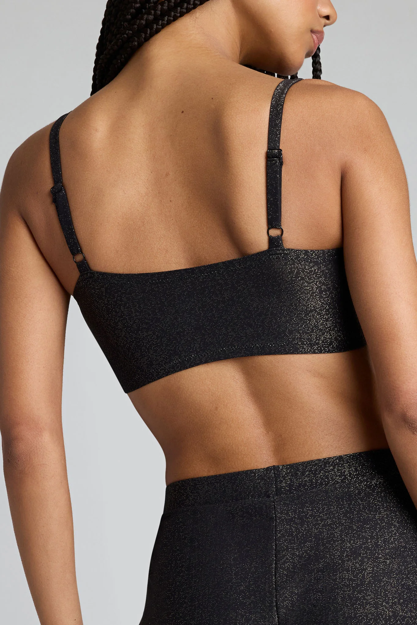 Disco Bandeau Top in Black - Image 3