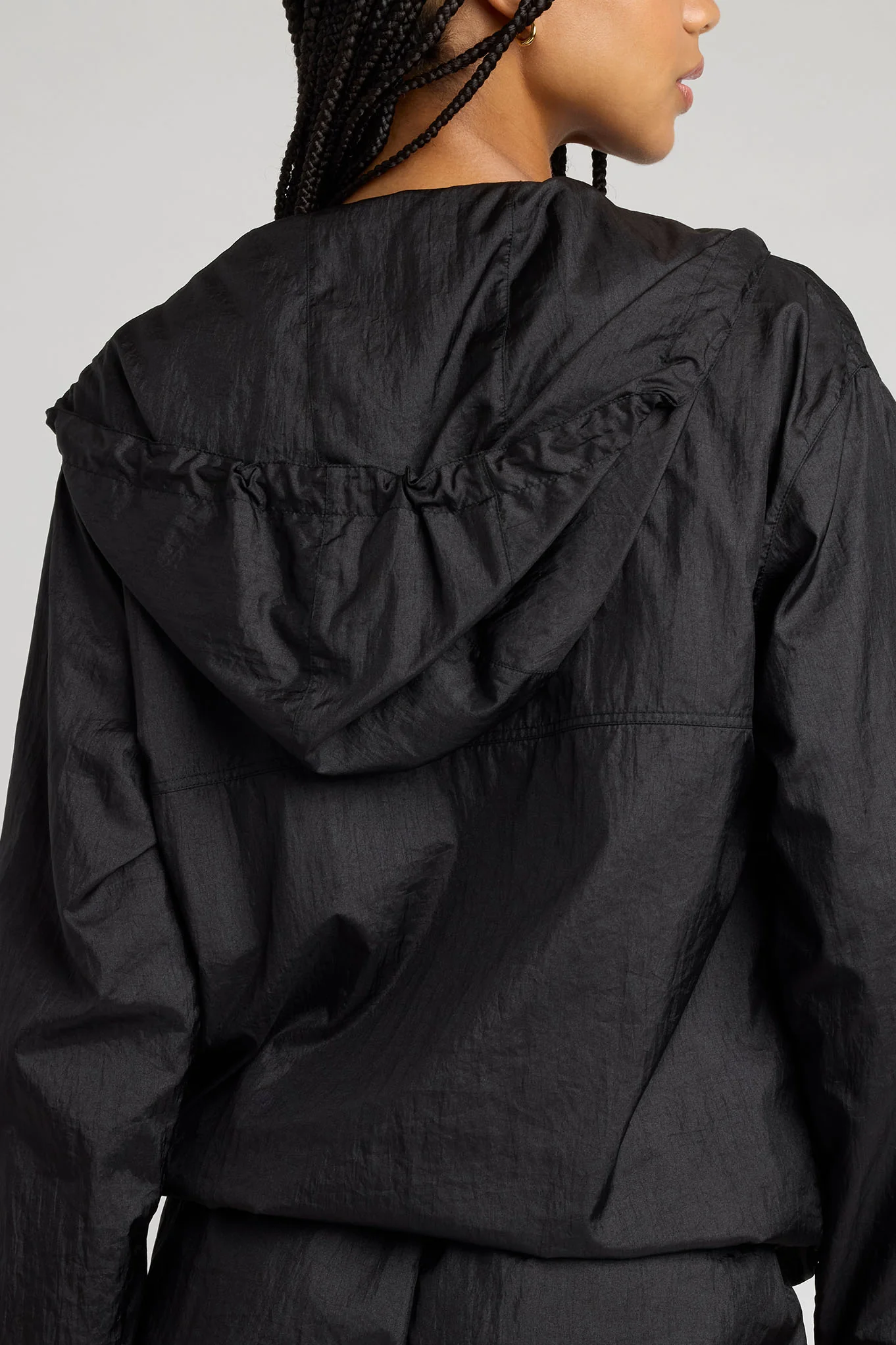 Parachute Zip Up in Black - Image 5