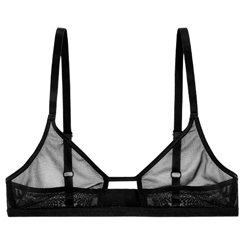 Sieve Cutout Bra in Black - Image 11