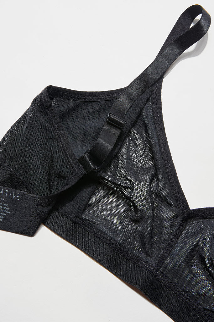 Sieve Non-Wire Bra in Black - Image 8