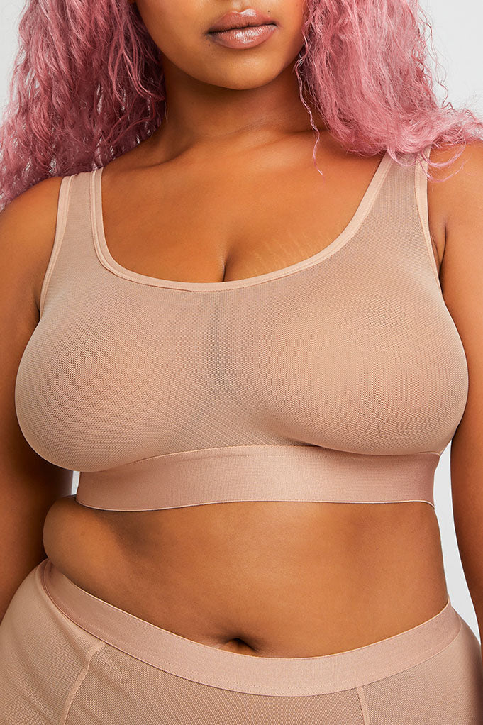 Sieve Bra Top in Buff - Image 4