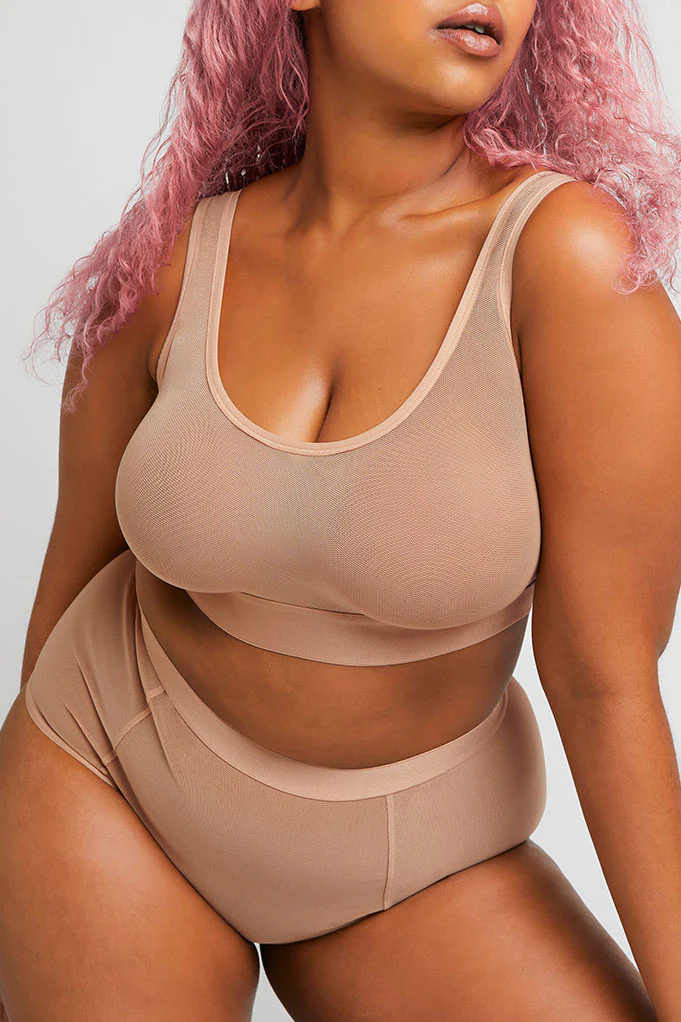 Sieve Bra Top in Buff - Image 5