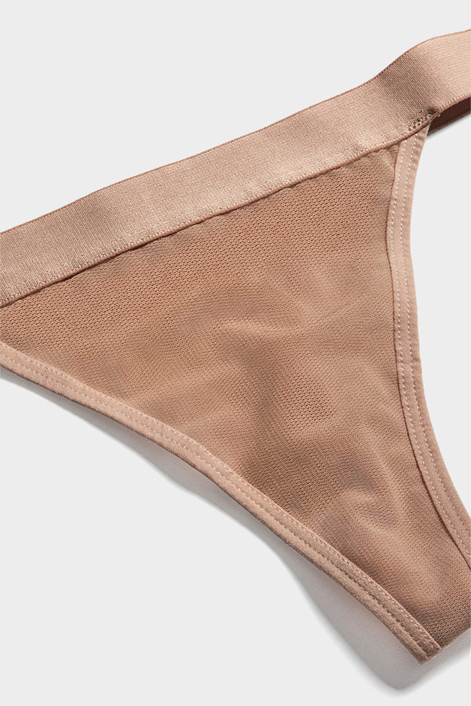 Sieve Thong in Buff - Image 5