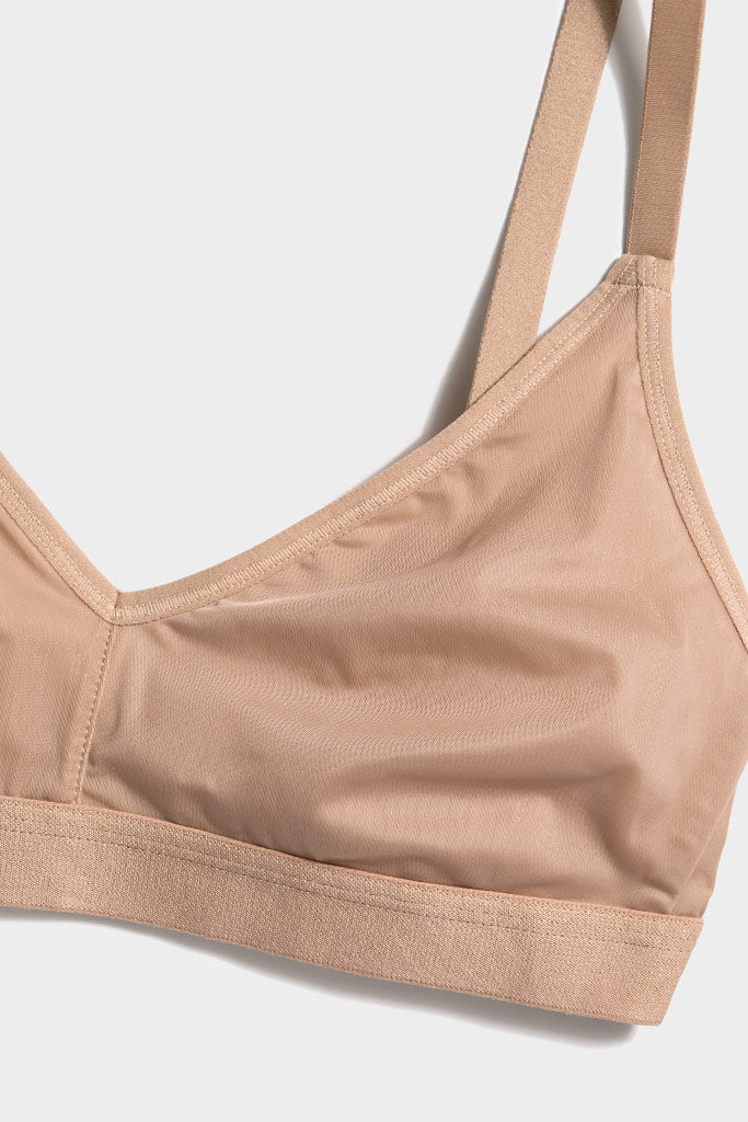 Silky Non-Wire Bra in Buff - Image 6