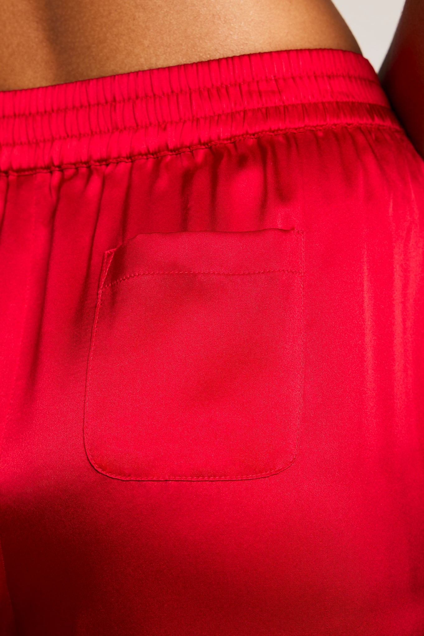 Eclipse Washable Silk Track Pant in Cerise - Image 3