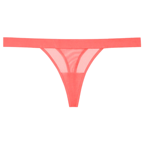 Sieve Thong in Coral - Image 4