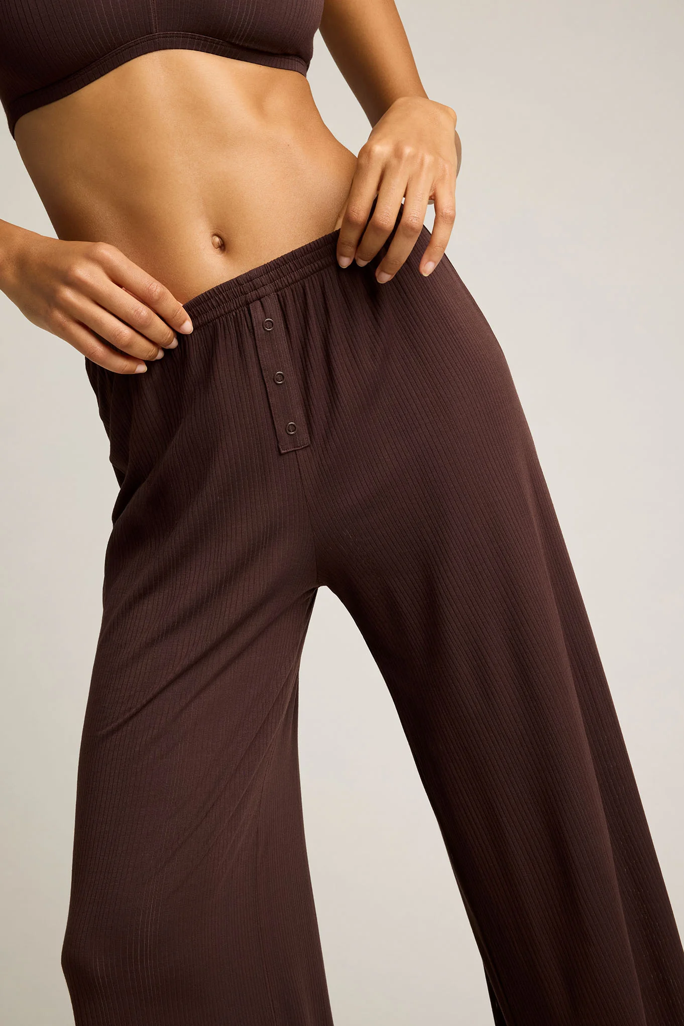 Whipped Track Pant in Espresso - Image 3