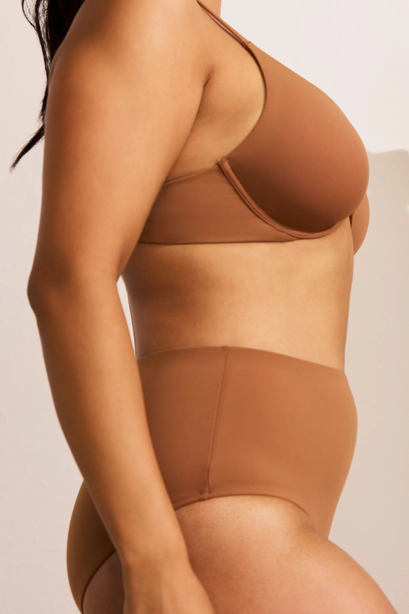 Swim High Waist Bottom in Fawn - Image 4