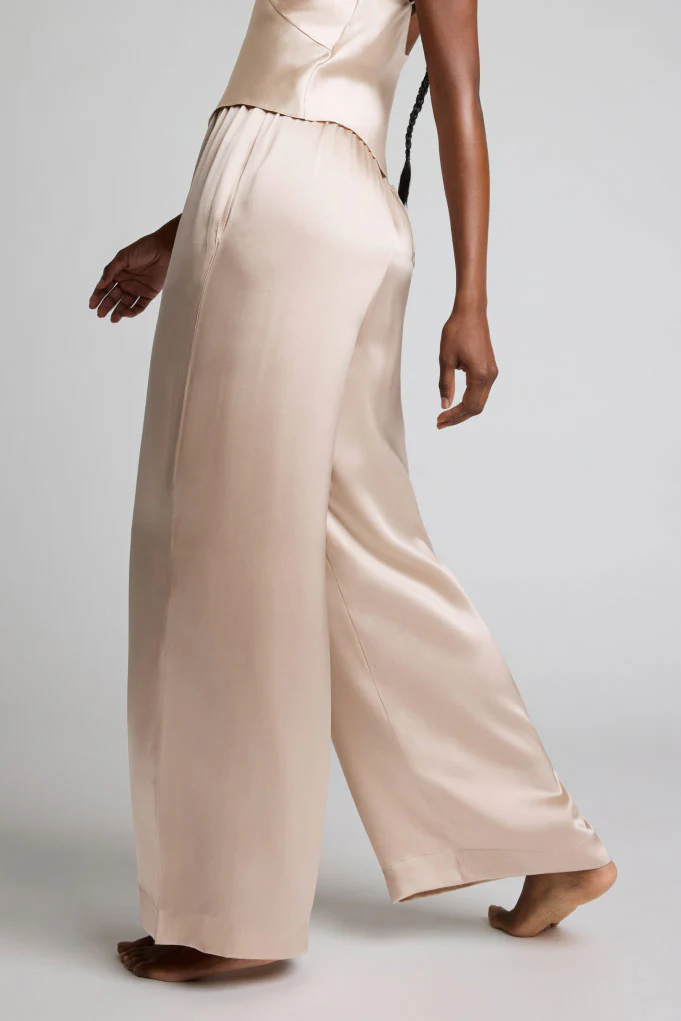 Eclipse Washable Silk Track Pant in Fizz - Image 2