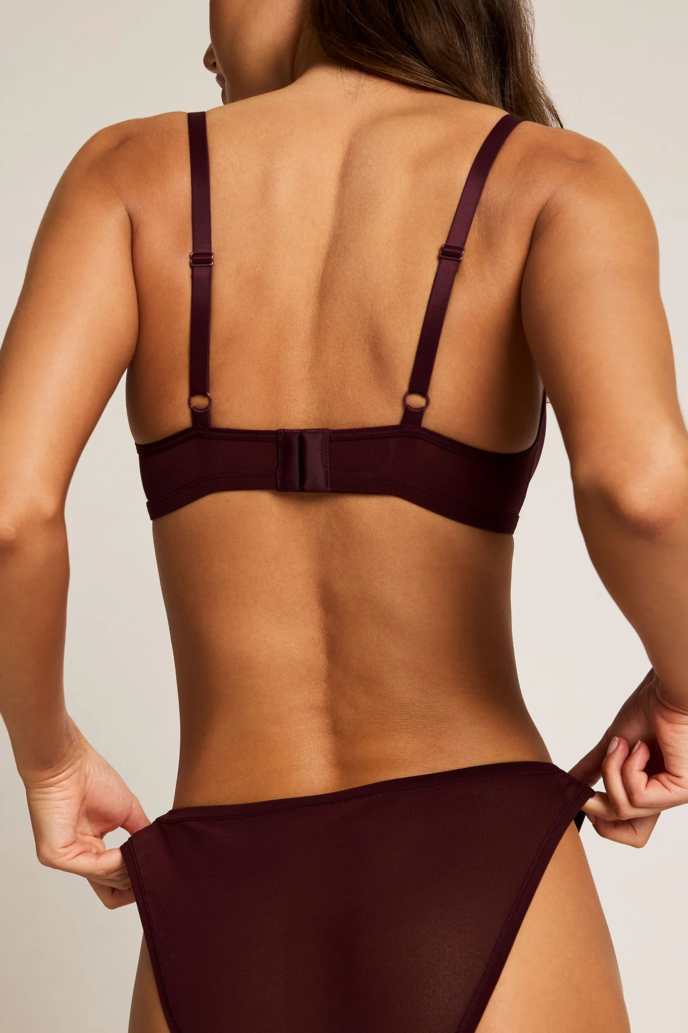 Sieve Non-Wire Bra in Garnet - Image 3