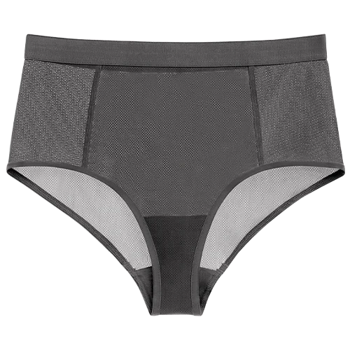 Sieve High-Waist Brief in Graphite - Image 4