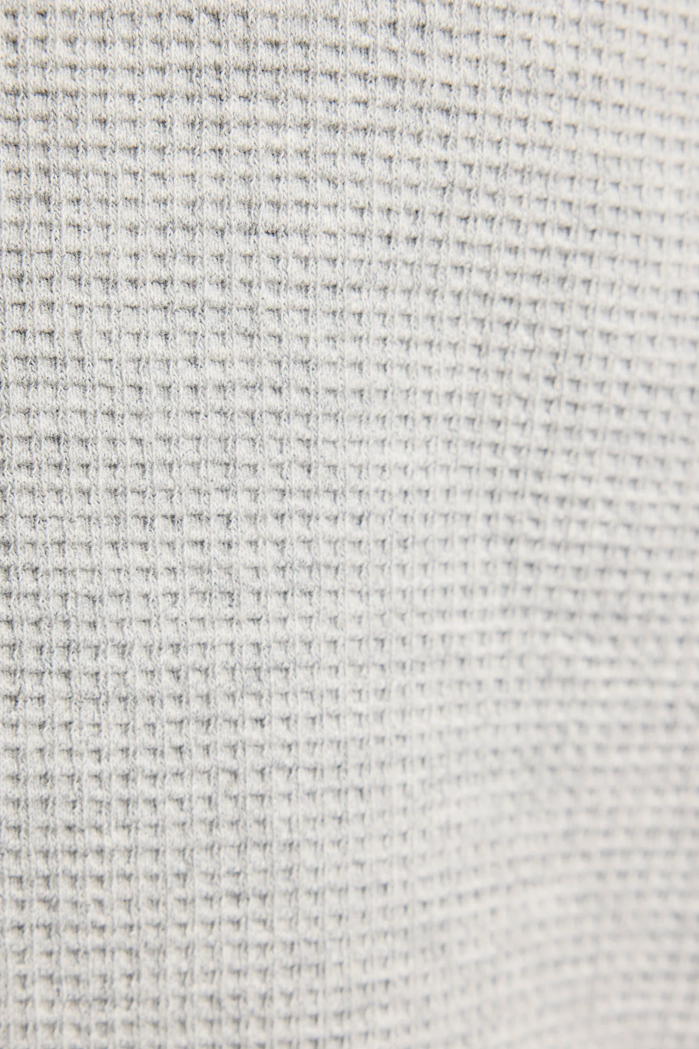 Waffle Knit Deep V in Heather Grey - Image 4