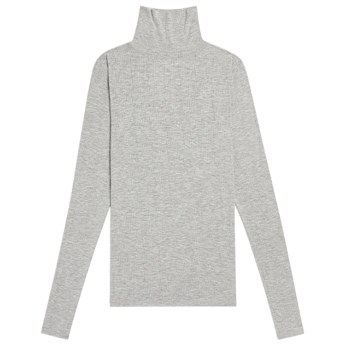 Whipped Turtleneck in Heather Grey - Image 7
