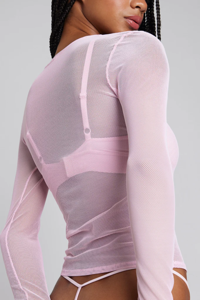 Fete Long Sleeve Top in Lilac - Image 4