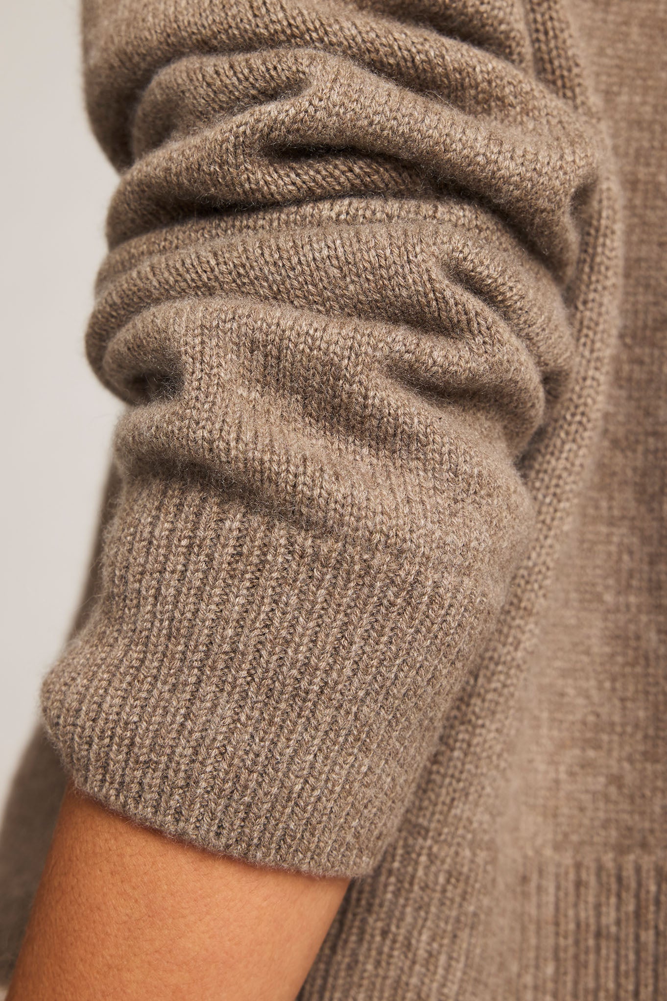 Cashmere Cardi in Mink - Image 3