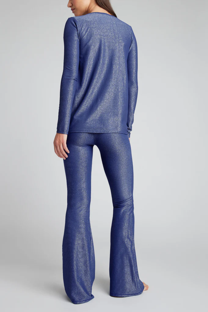 Disco Open Cardi in Navy - Image 5