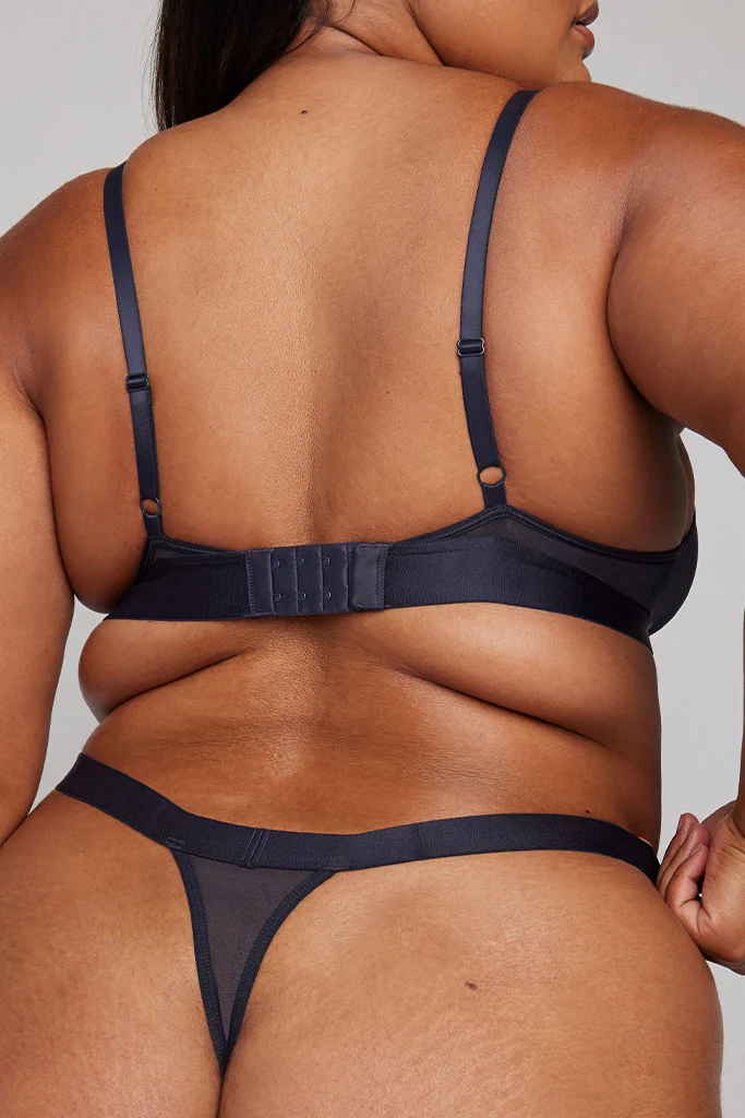Sieve Thong in Navy - Image 5