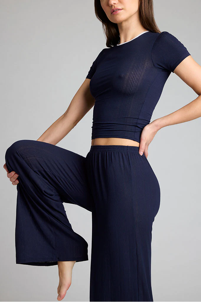 Whipped Track Pant in Navy - Image 4