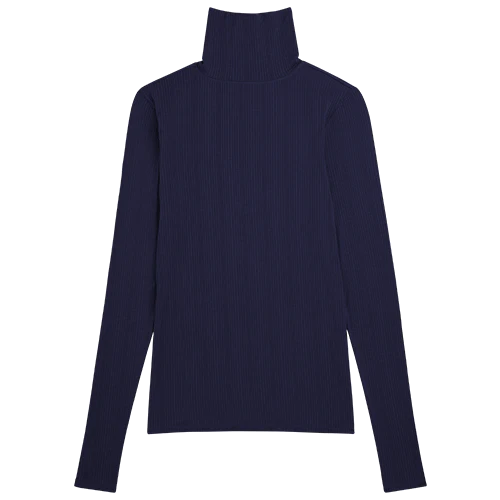 Whipped Turtleneck in Navy - Image 7