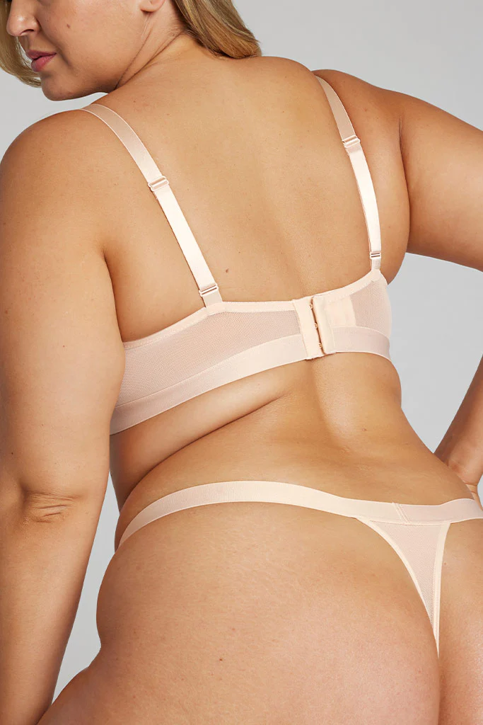 Sieve Balconette Bra in Peach - Image 5
