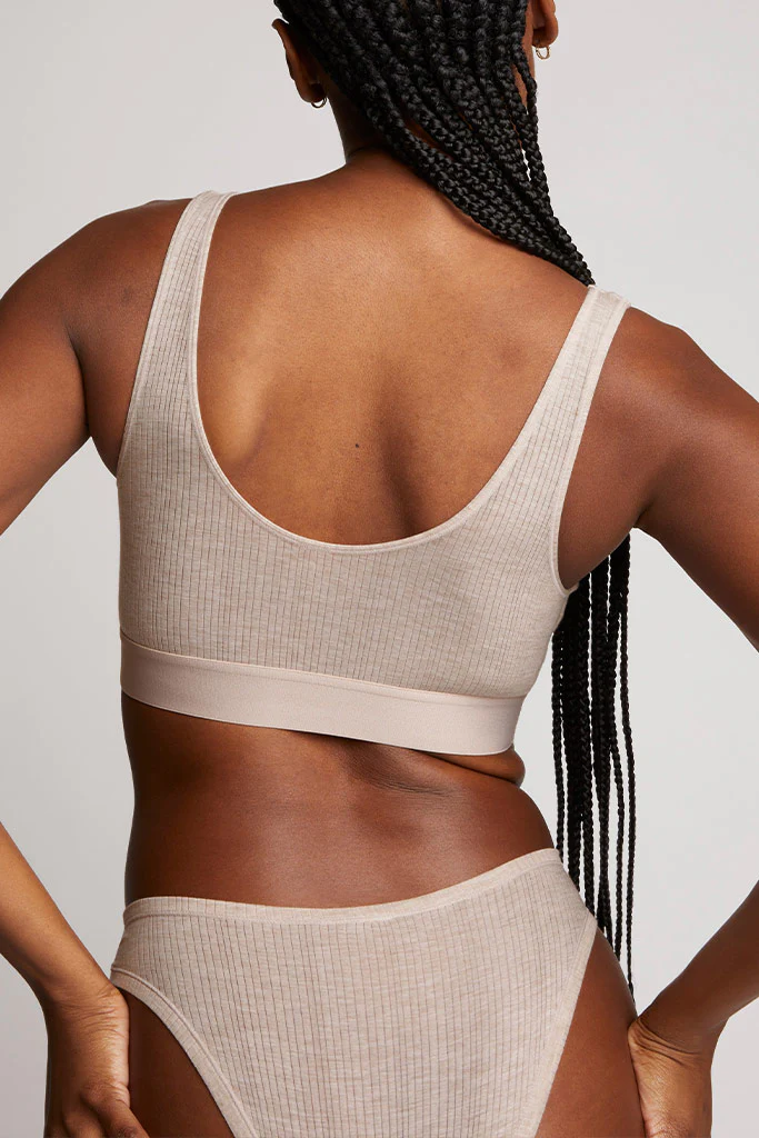 Whipped Bra Top in Sand - Image 4