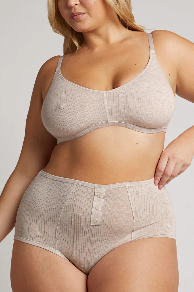 Whipped Non-Wire Bra in Sand - Image 4