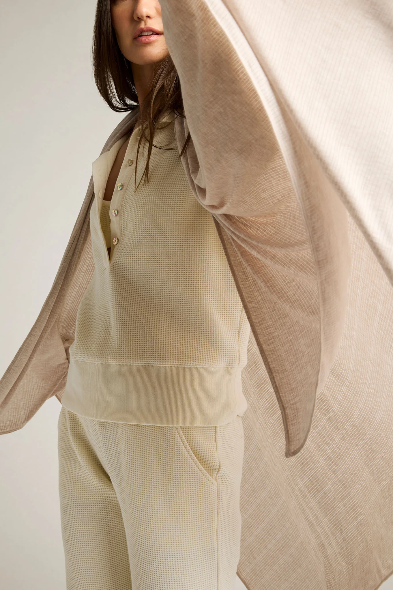 Whipped Travel Wrap in Sand - Image 3