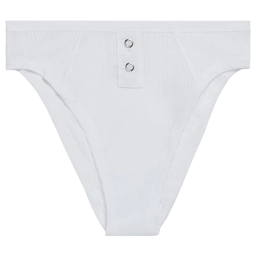 Whipped French Cut Brief in White - Image 5